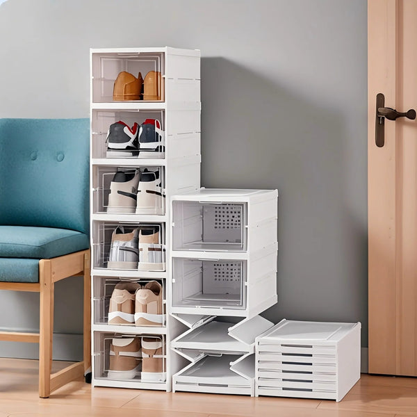 Foldable Transparent Shoes Storage Organizer